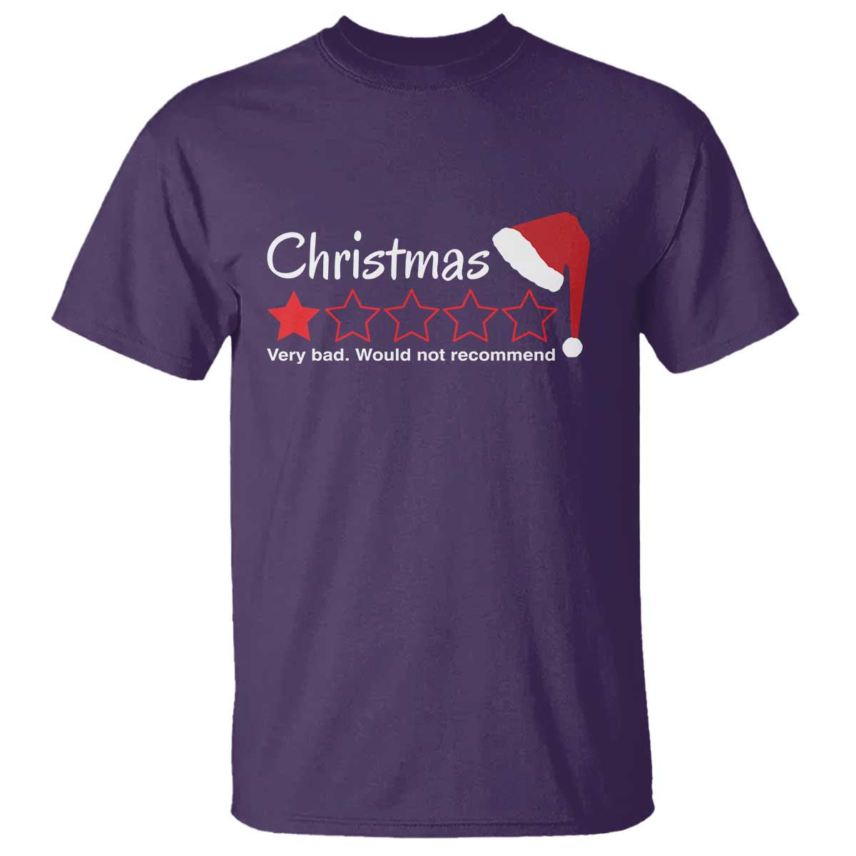 funny-christmas-bah-humbug-t-shirt-one-star-very-bad-would-not-recommend