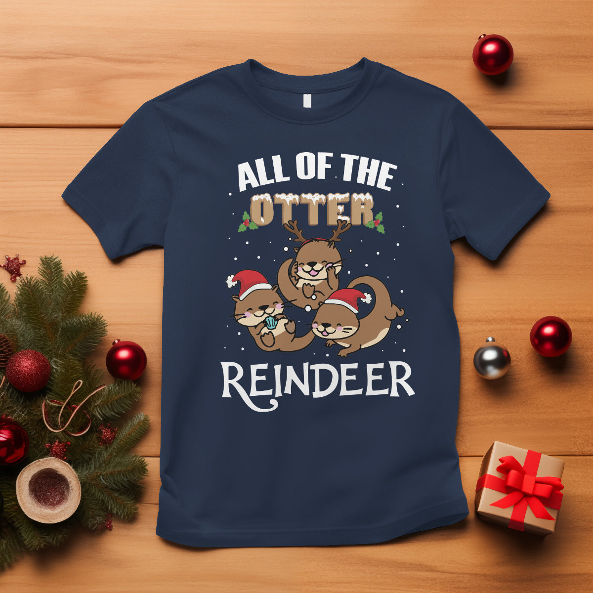 all-of-the-otter-reindeer-cute-christmas-t-shirt