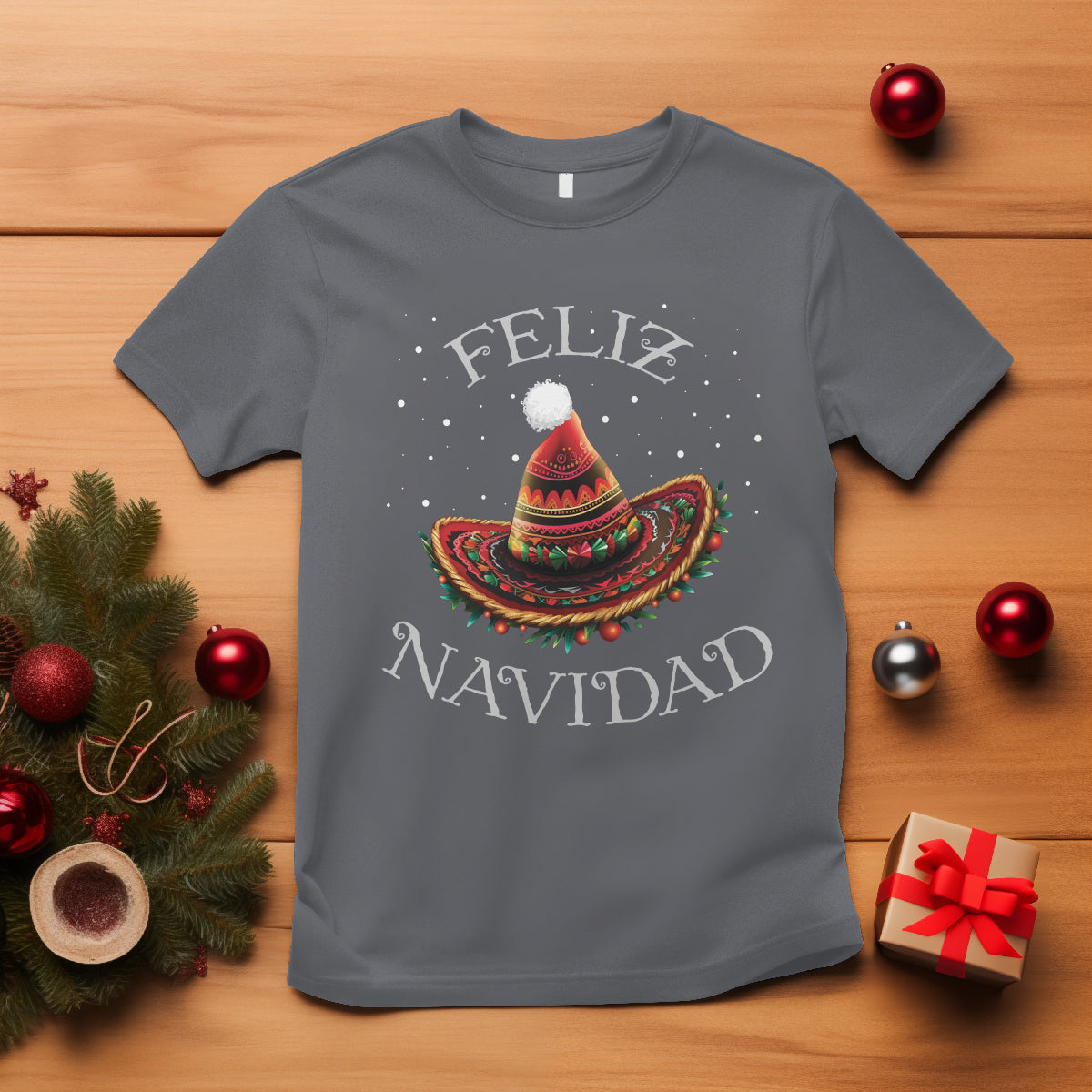 christmas-in-mexico-t-shirt-feliz-navidad-santa-hat-sombrero