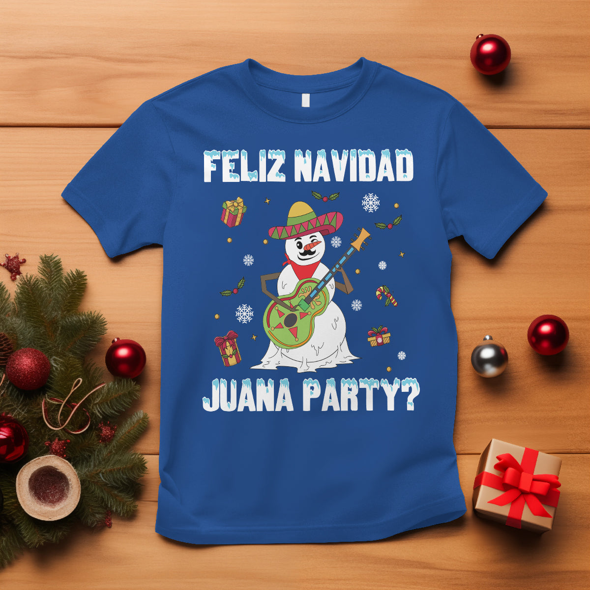 christmas-in-mexico-t-shirt-feliz-navidad-juana-party-snowman-dancing
