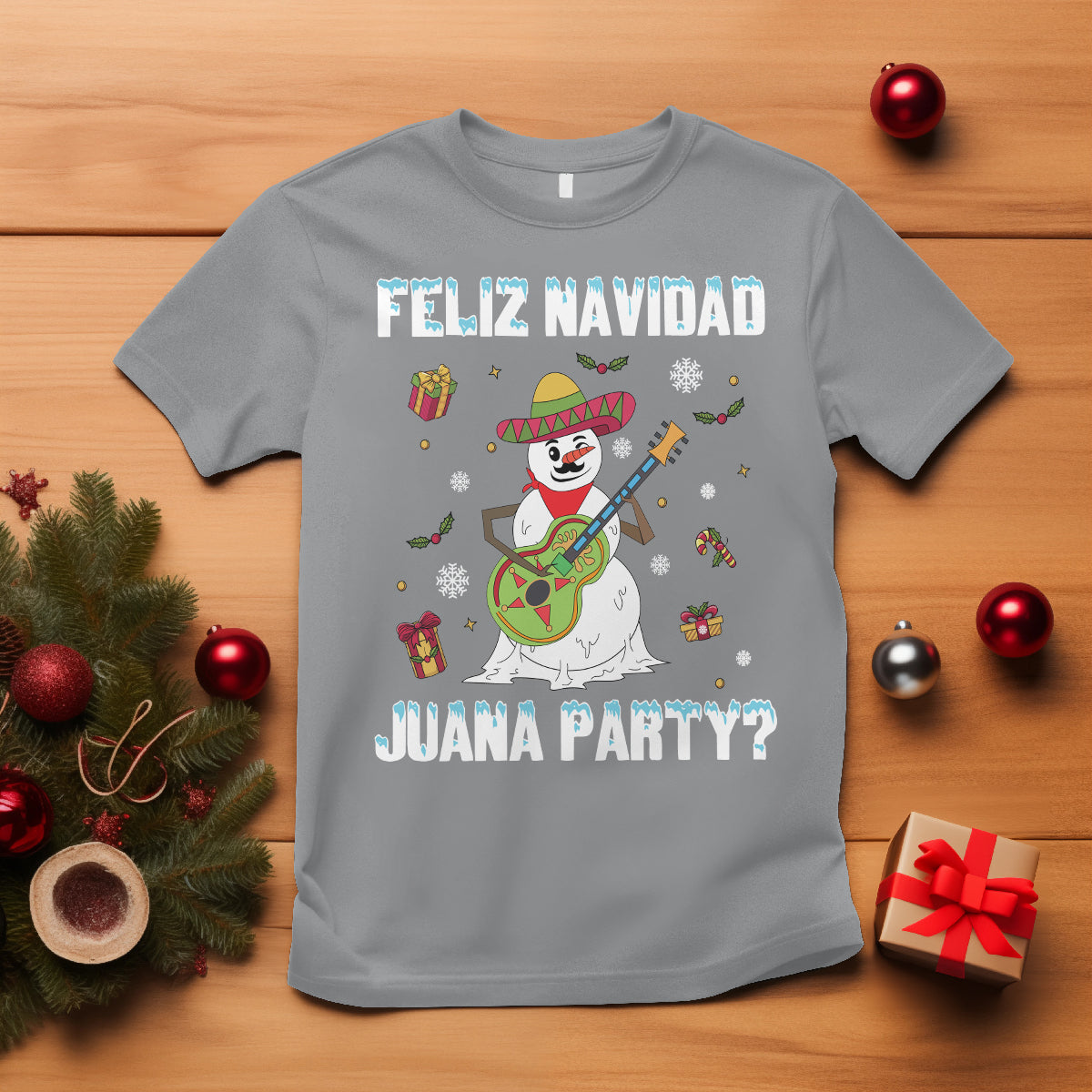 christmas-in-mexico-t-shirt-feliz-navidad-juana-party-snowman-dancing