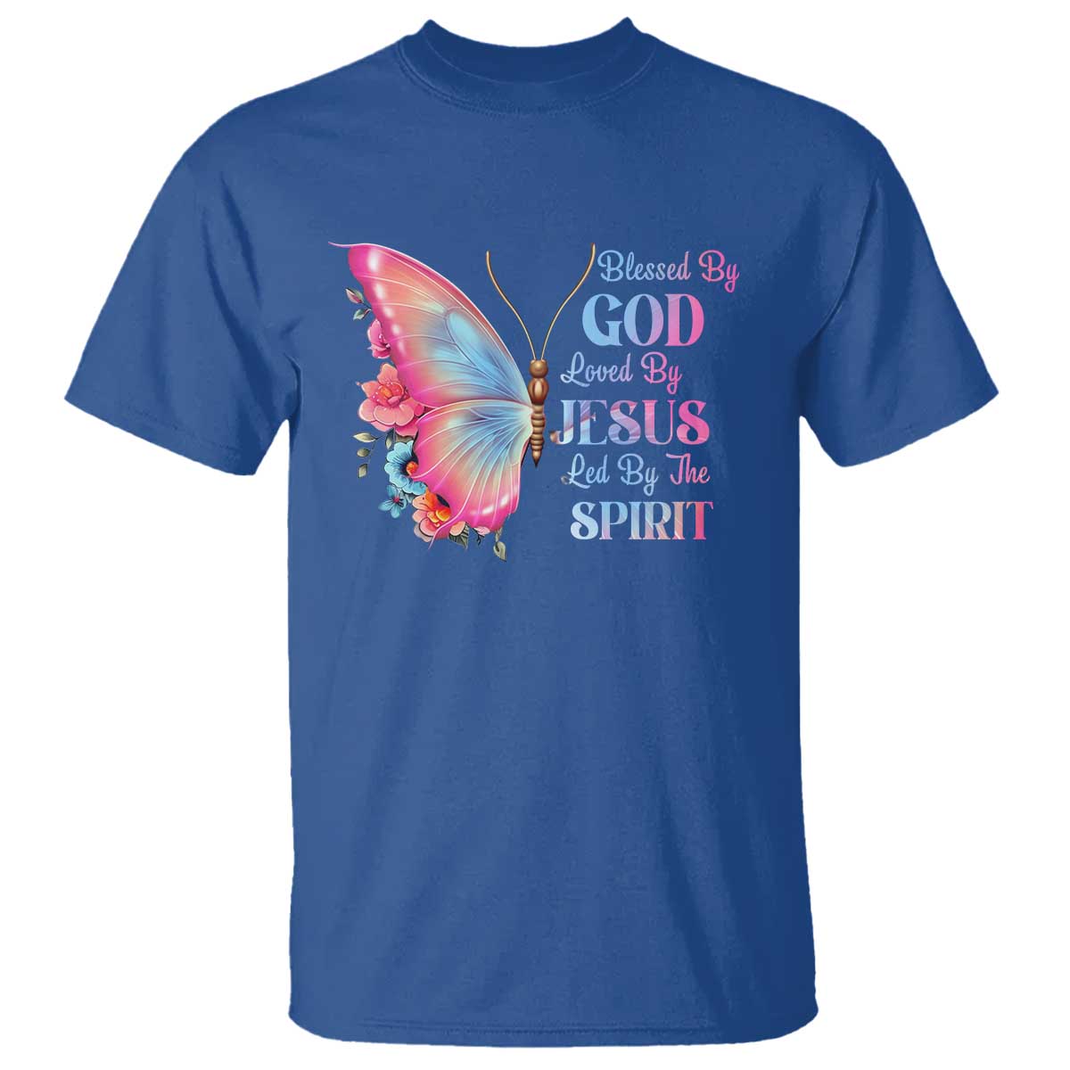 christian-t-shirt-blessed-by-god-loved-by-jesus-led-by-the-spirit