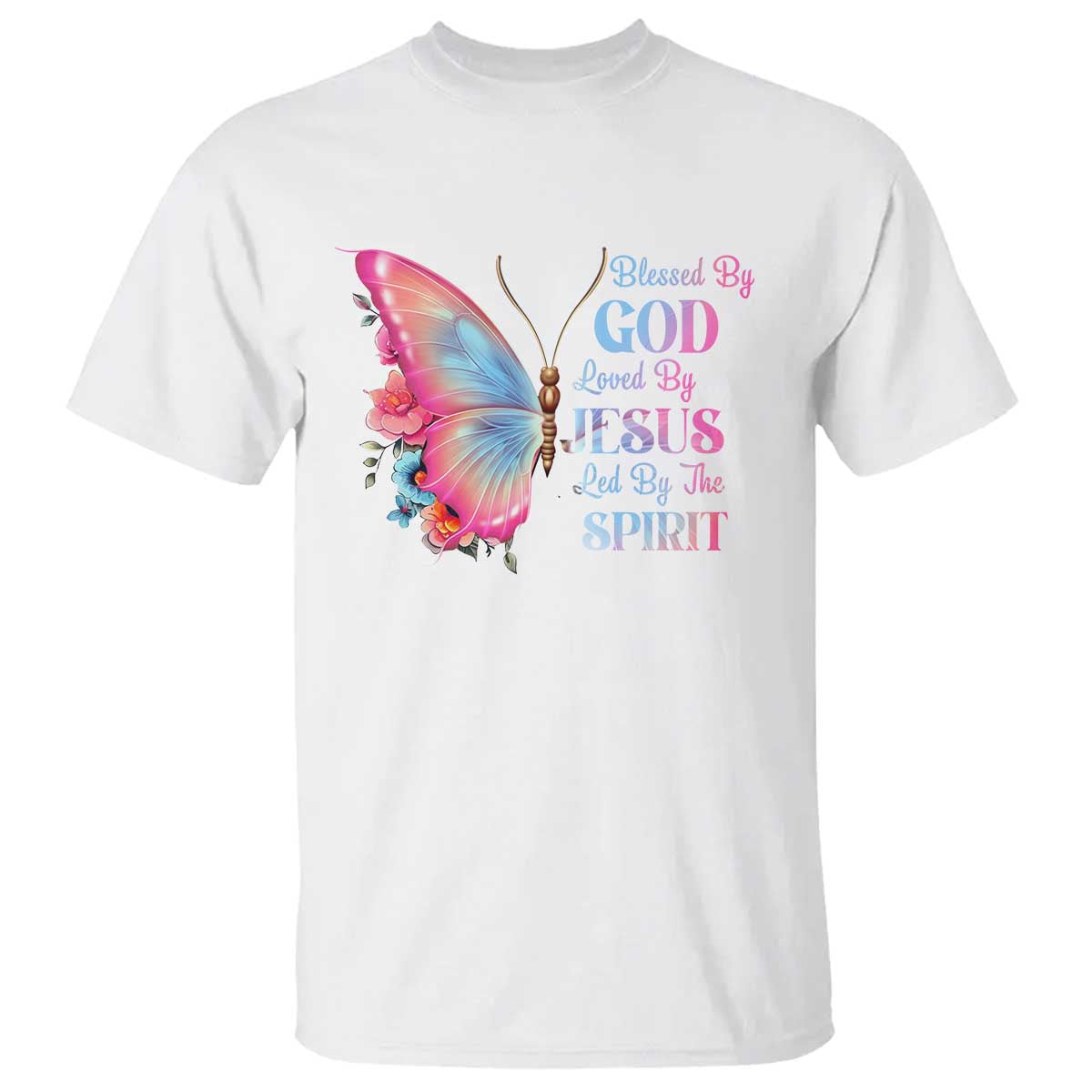christian-t-shirt-blessed-by-god-loved-by-jesus-led-by-the-spirit