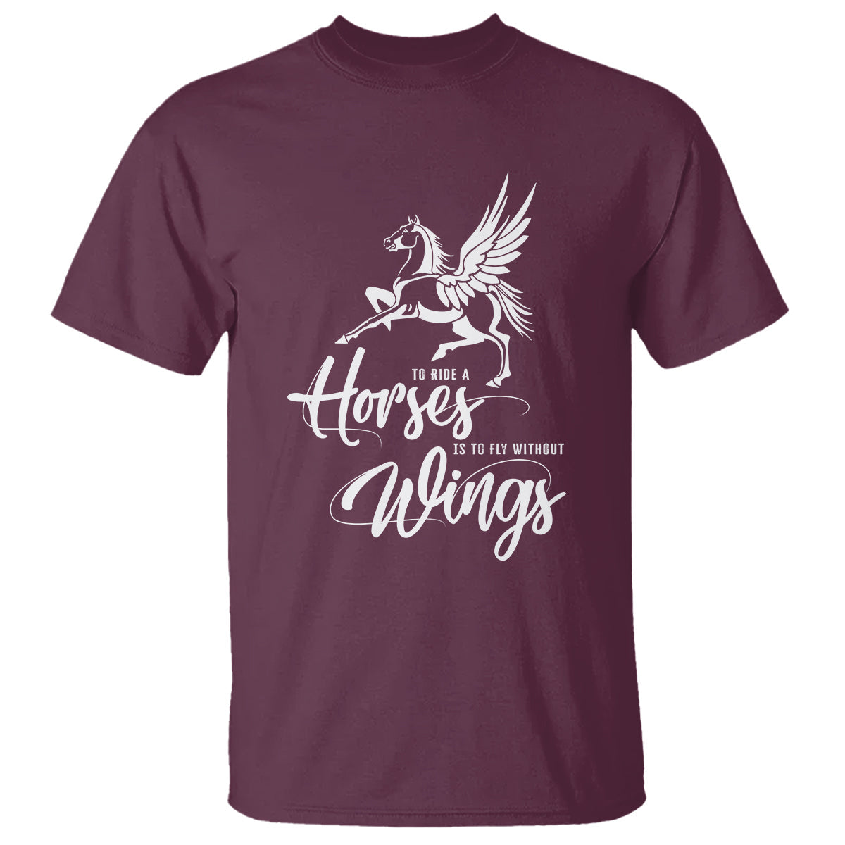 horse-lover-t-shirt-to-ride-a-horse-is-to-fly-without-wings-horseback-riding