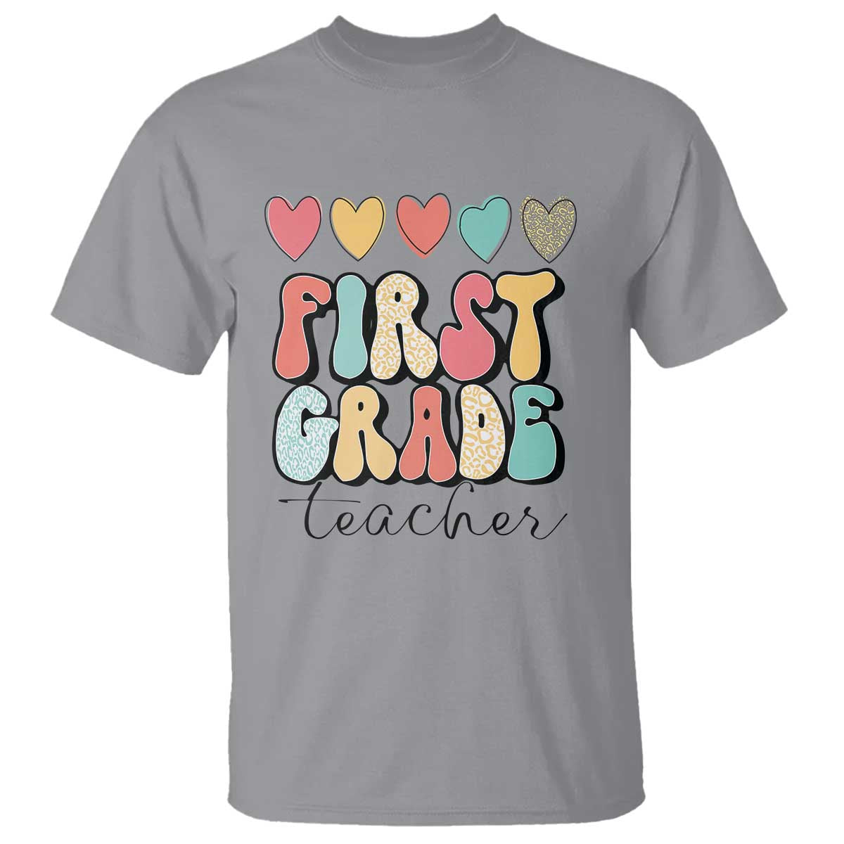 first-grade-teacher-leopard-heart-retro-groovy-t-shirt