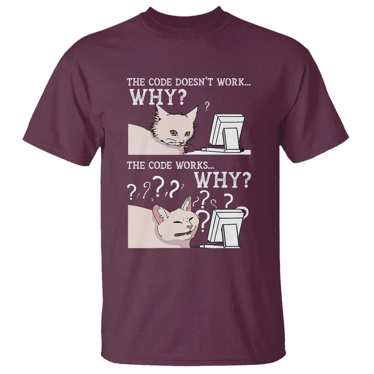 funny-coder-t-shirt-the-code-doesnt-work-why-cat-meme