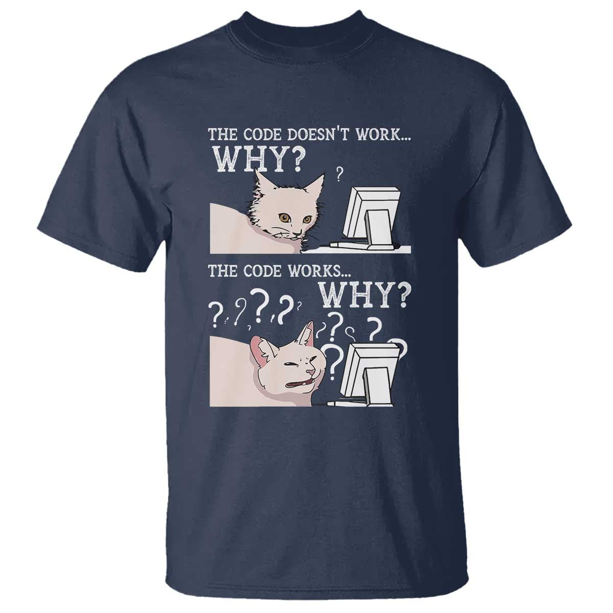 funny-coder-t-shirt-the-code-doesnt-work-why-cat-meme