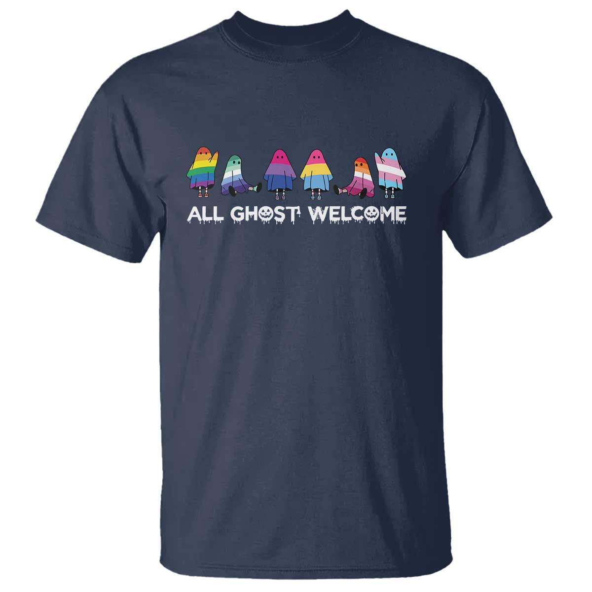 funny-halloween-t-shirt-all-ghost-welcome-cute-ghost-rainbow