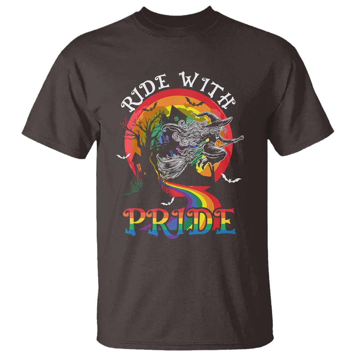 funny-halloween-lgbt-t-shirt-ride-with-pride-witch-rainbow-spooky-and-pride