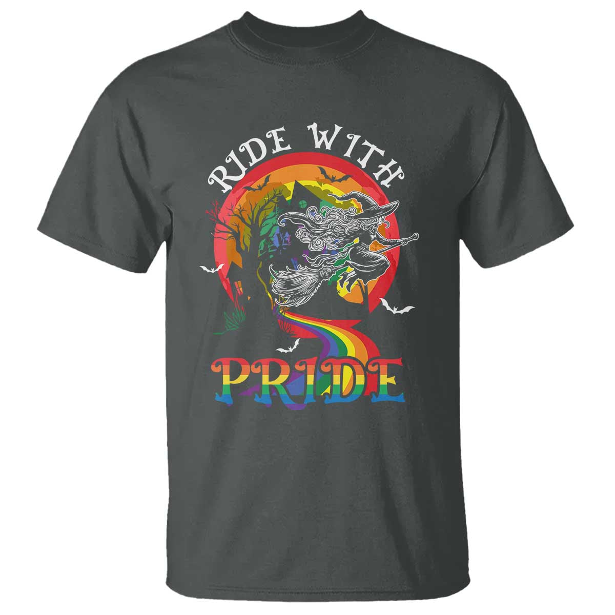 funny-halloween-lgbt-t-shirt-ride-with-pride-witch-rainbow-spooky-and-pride