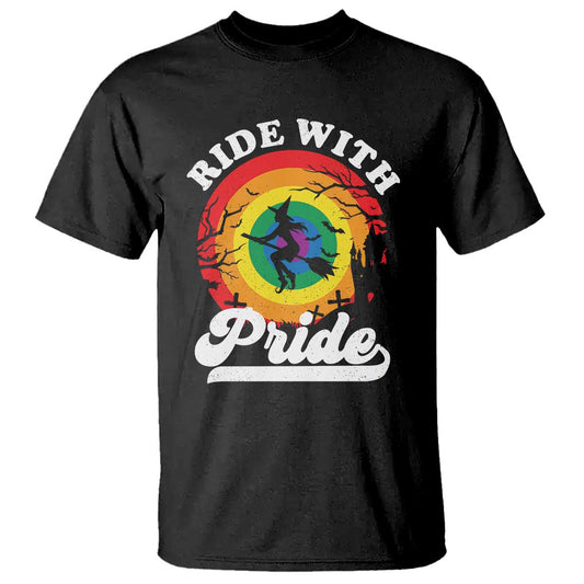 funny-halloween-lgbt-t-shirt-ride-with-pride-witch-rainbow
