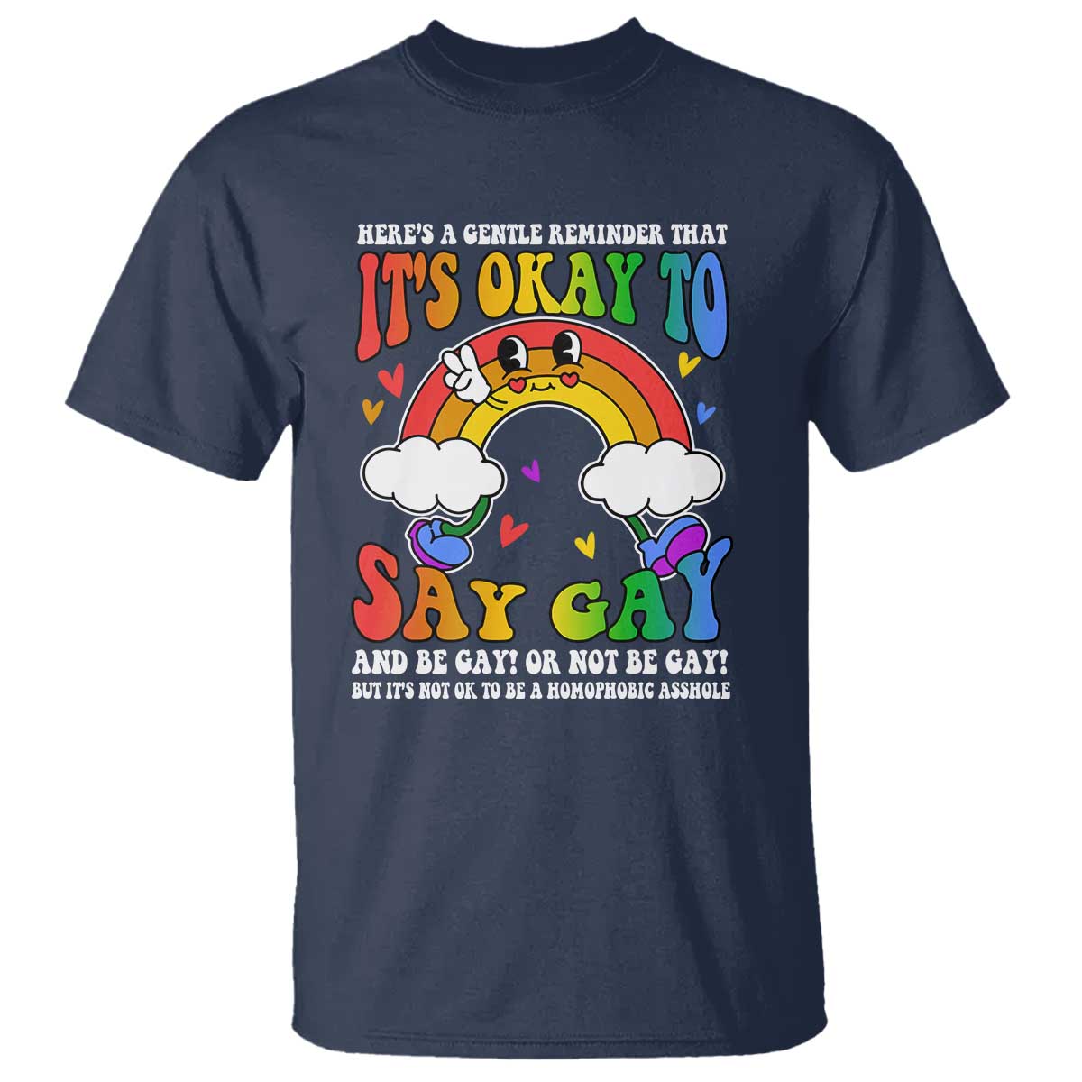 lgbt-ally-t-shirt-its-ok-to-say-gay-come-out-groovy-rainbow