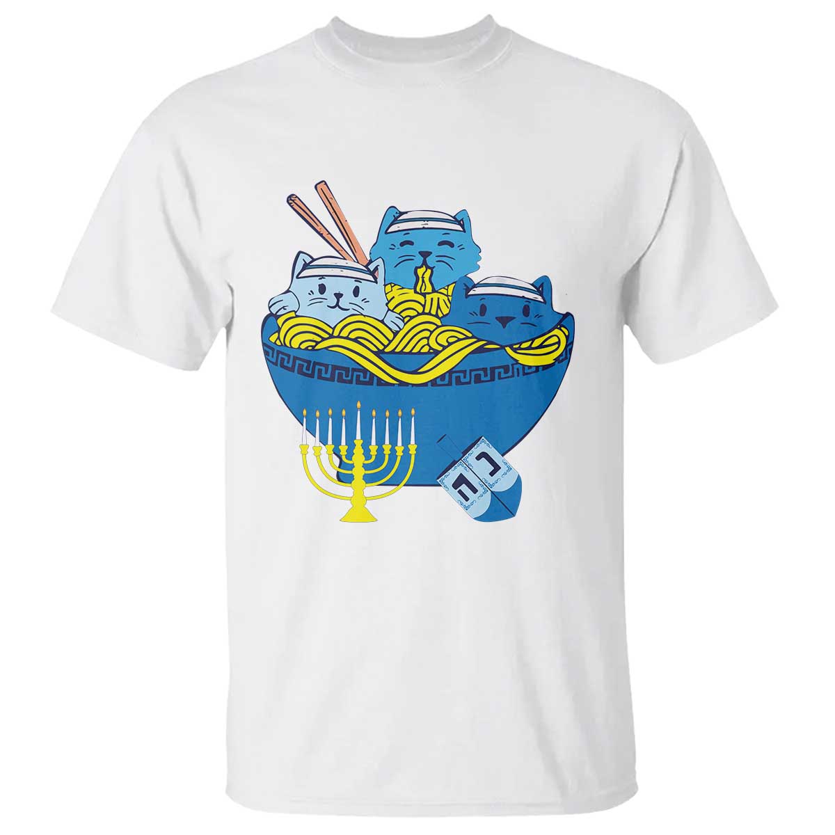 funny-hanukkah-cat-t-shirt-kawaii-cat-eating-ramen-anime-jewish-kitten