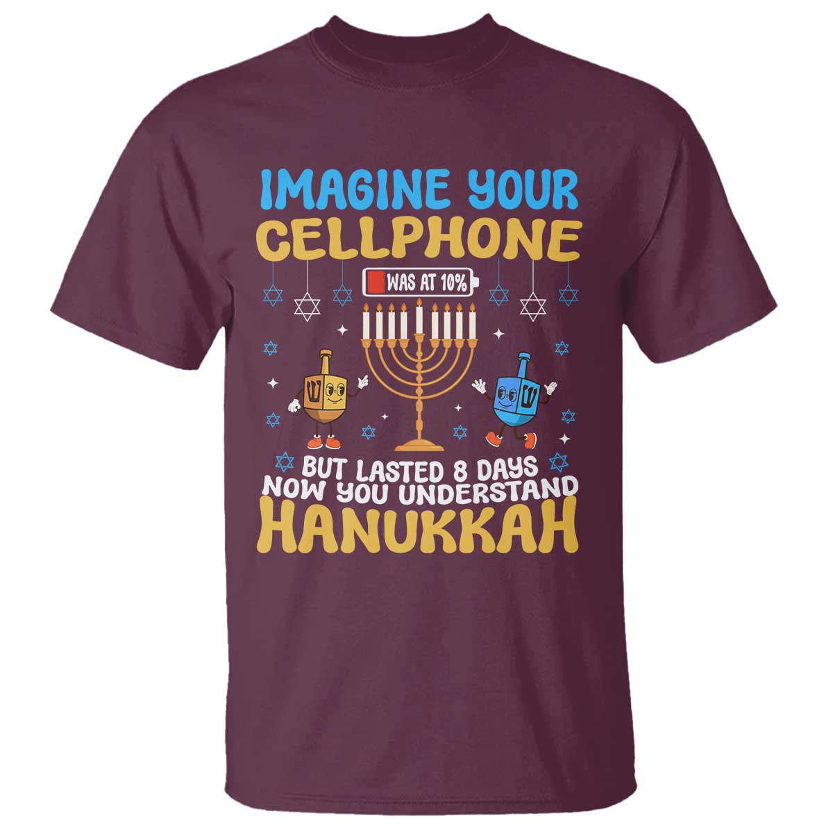funny-hanukkah-t-shirt-imagine-cellphone-was-at-10-percent