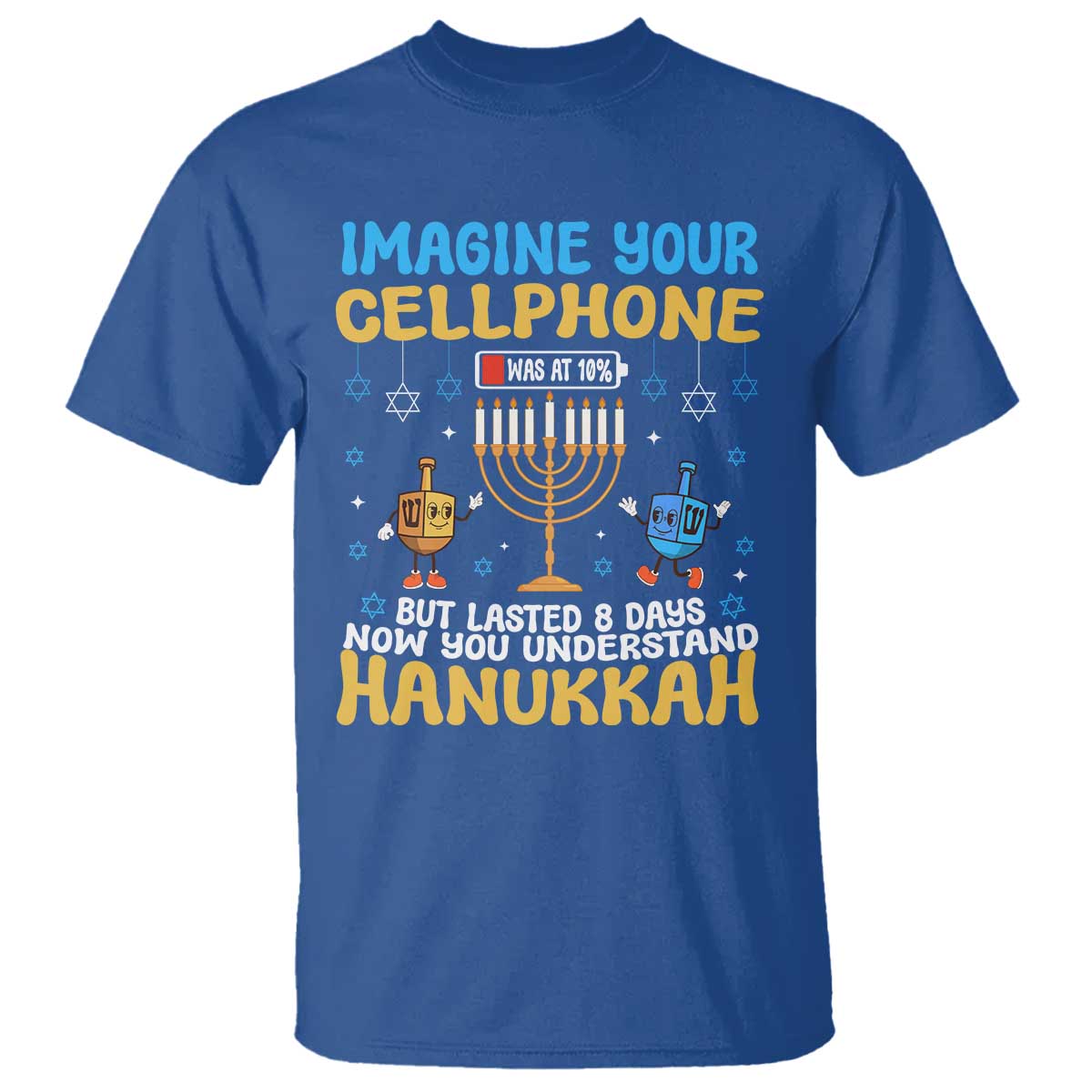 funny-hanukkah-t-shirt-imagine-cellphone-was-at-10-percent