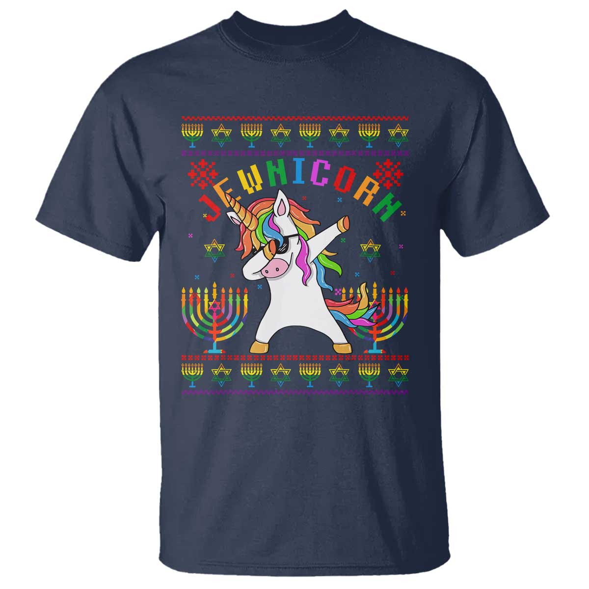 funny-hanukkah-t-shirt-jewnicorn-jewish-unicorn-rainbow