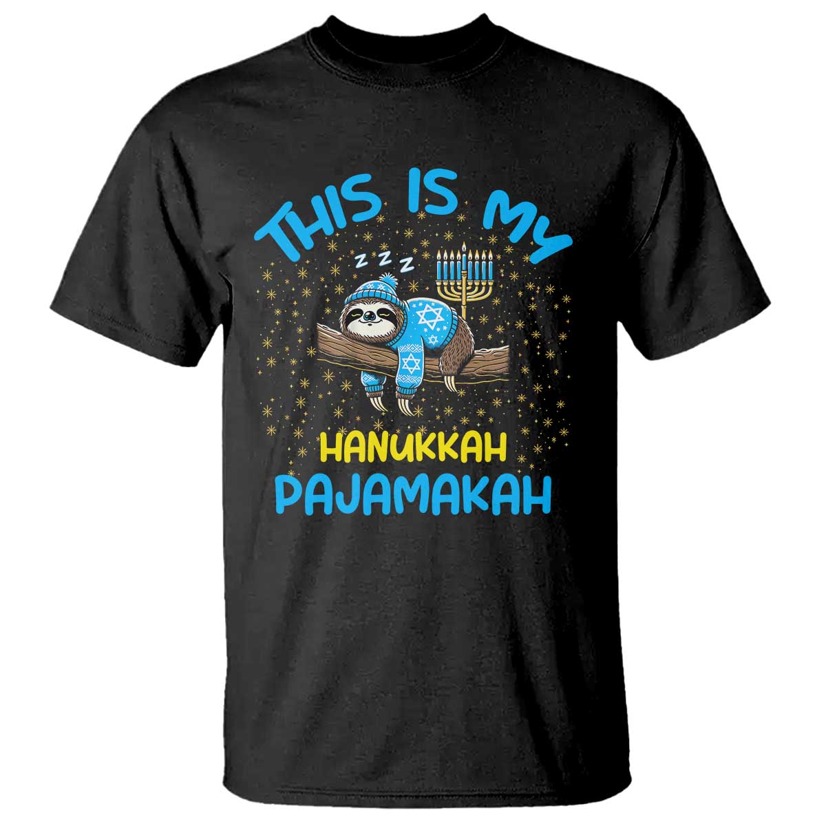 funny-this-is-my-hanukkah-pajamakah-t-shirt-cute-jewish-sloth-chanukkah