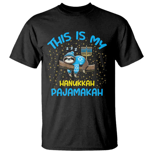 funny-this-is-my-hanukkah-pajamakah-t-shirt-cute-jewish-sloth-chanukkah