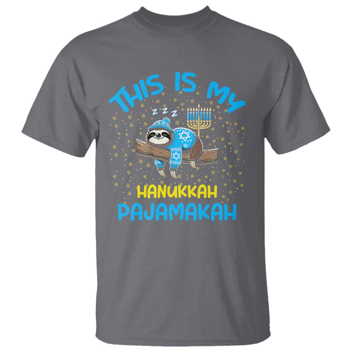 funny-this-is-my-hanukkah-pajamakah-t-shirt-cute-jewish-sloth-chanukkah