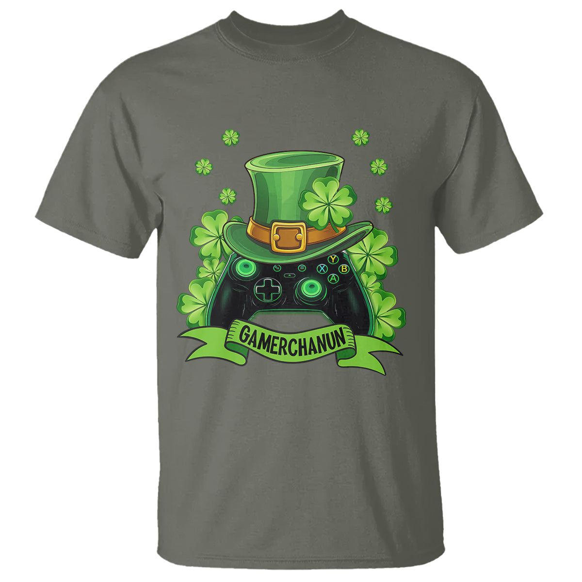 st-patricks-day-t-shirt-gamerchaun-video-game-funny-lucky-gamer