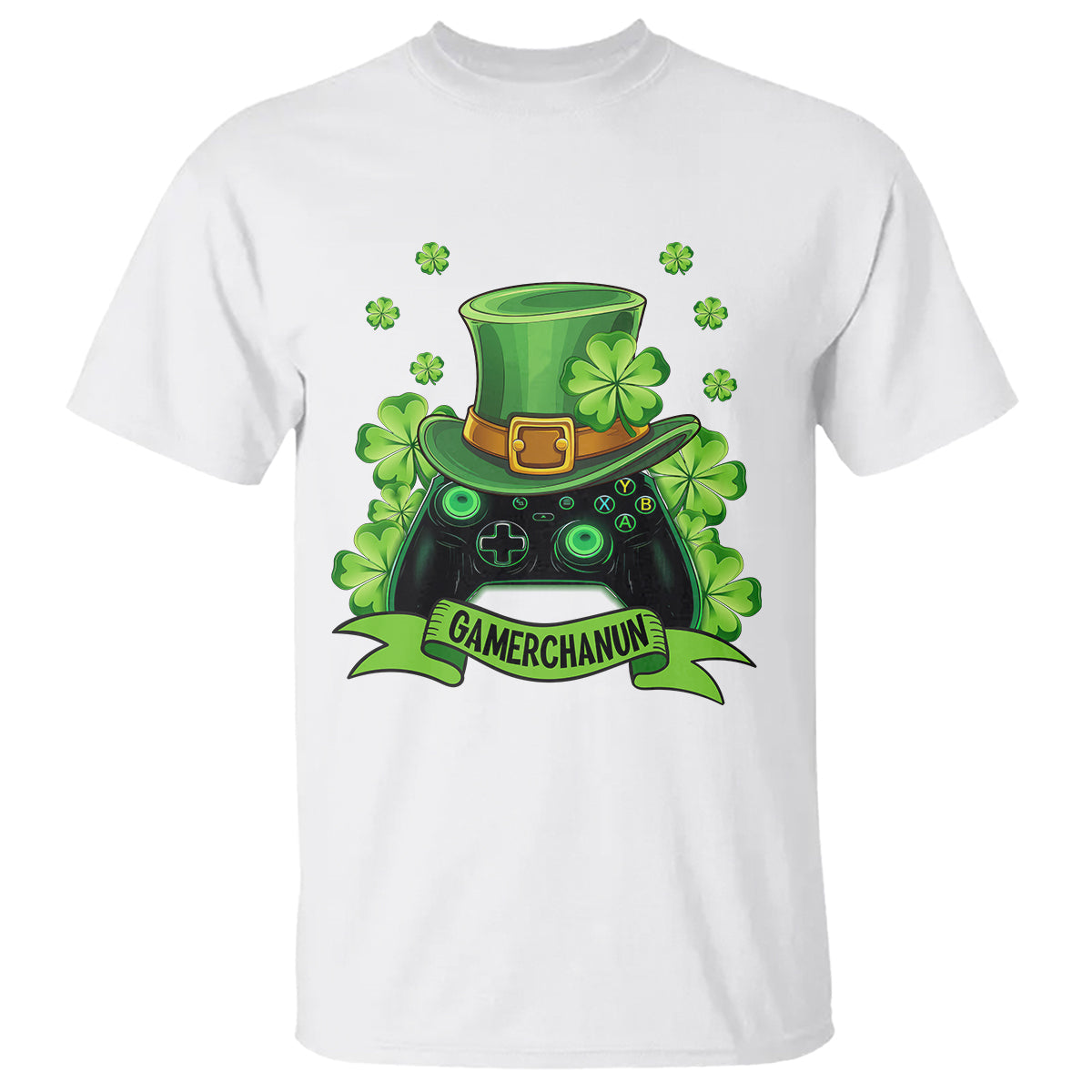 st-patricks-day-t-shirt-gamerchaun-video-game-funny-lucky-gamer
