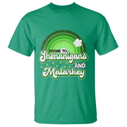funny-st-patricks-day-t-shirt-prone-to-shenanigans-and-malarkey