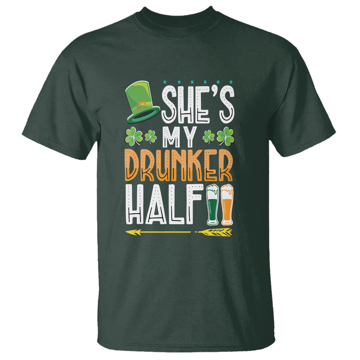 st-patricks-day-couple-matching-t-shirt-shes-my-drunker-half