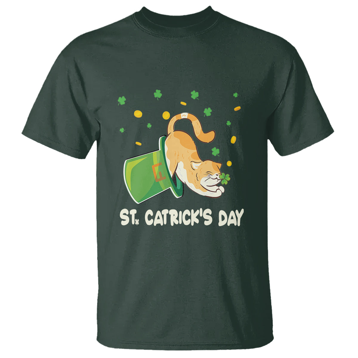 happy-stcatricks-patricks-day-lucky-cat-shamrock-hat-t-shirt