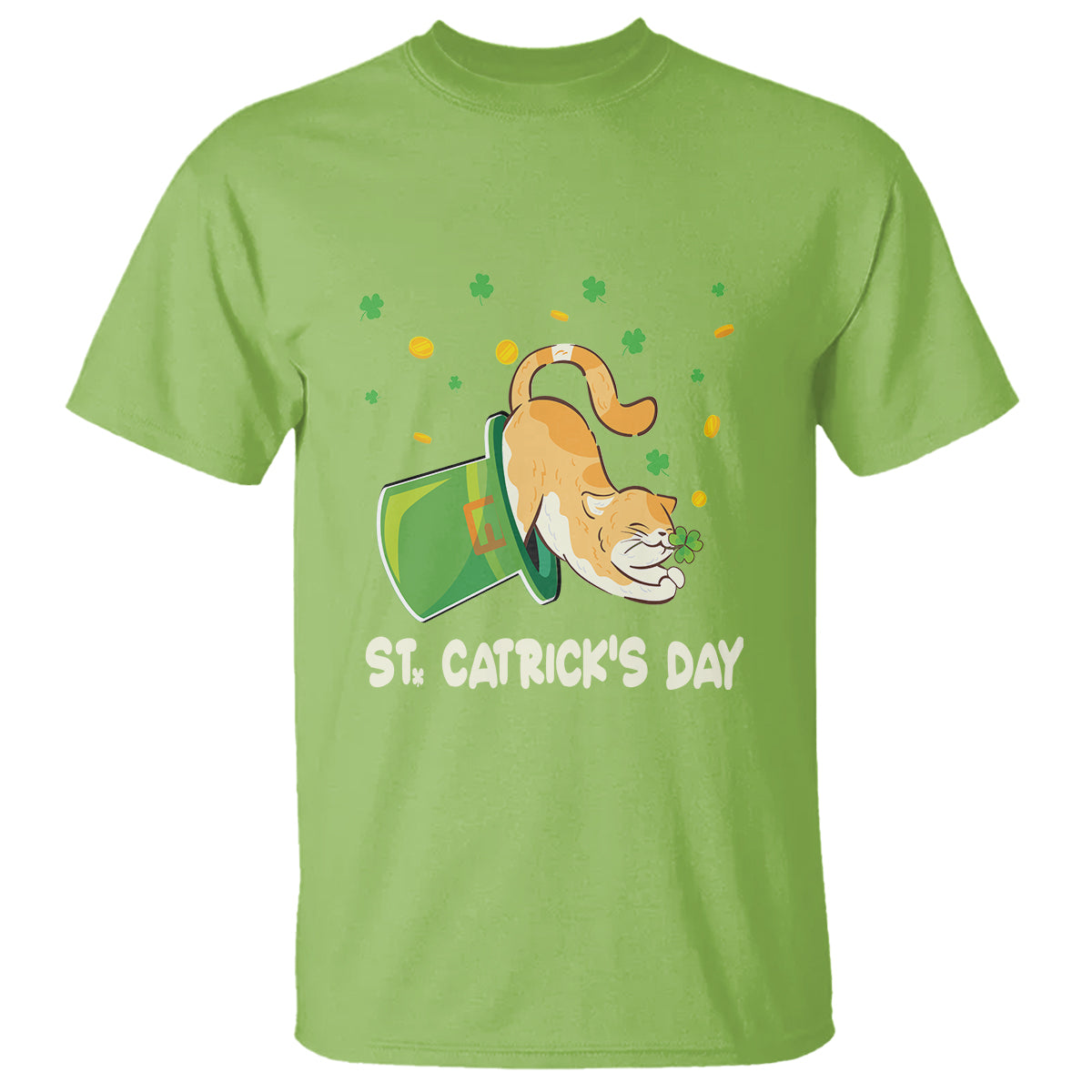 happy-stcatricks-patricks-day-lucky-cat-shamrock-hat-t-shirt