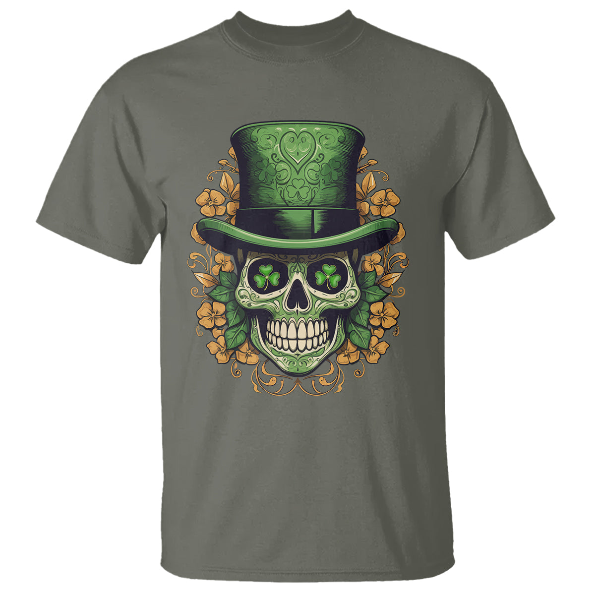 st-patricks-day-t-shirt-irish-sugar-skull-lucky-hat-shamrocks-1
