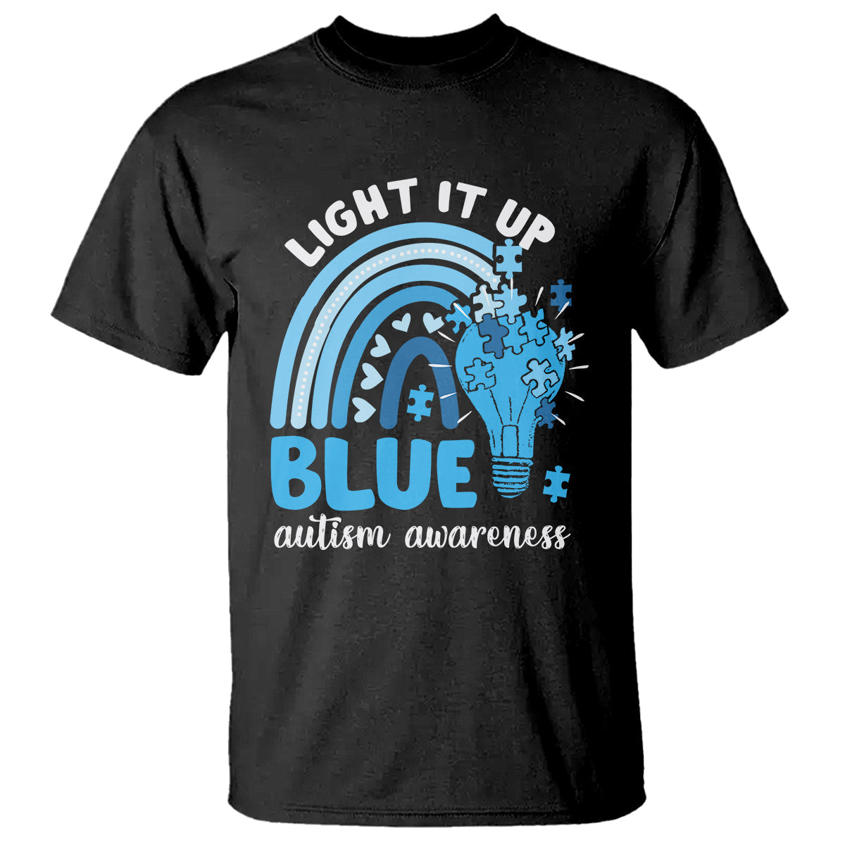 autism-awareness-t-shirt-light-it-up-blue-rainbow-puzzle-piece