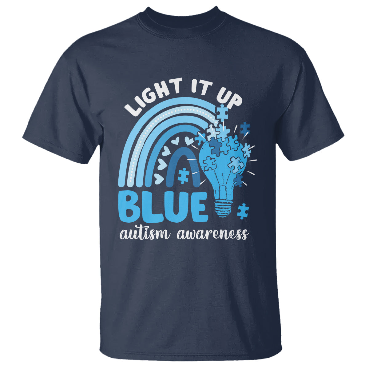 autism-awareness-t-shirt-light-it-up-blue-rainbow-puzzle-piece