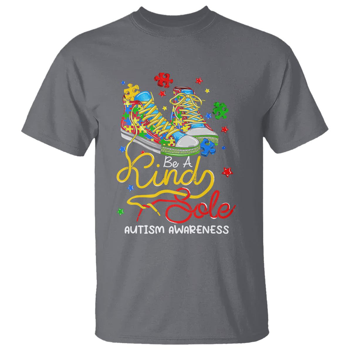 autism-awareness-t-shirt-be-a-king-sole-puzzle-shoe
