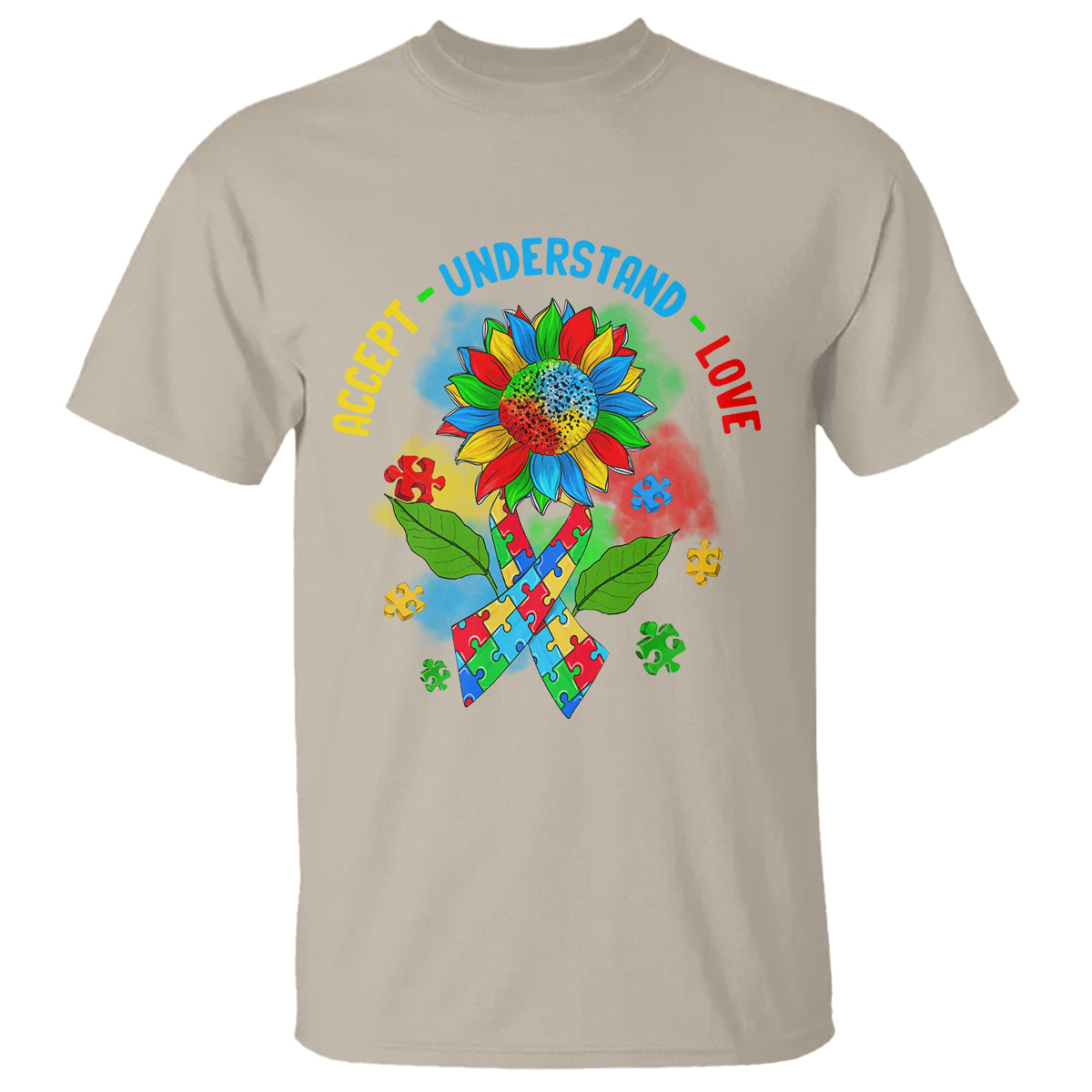autism-awareness-t-shirt-accept-understand-love-rainbow-puzzle-sunflower