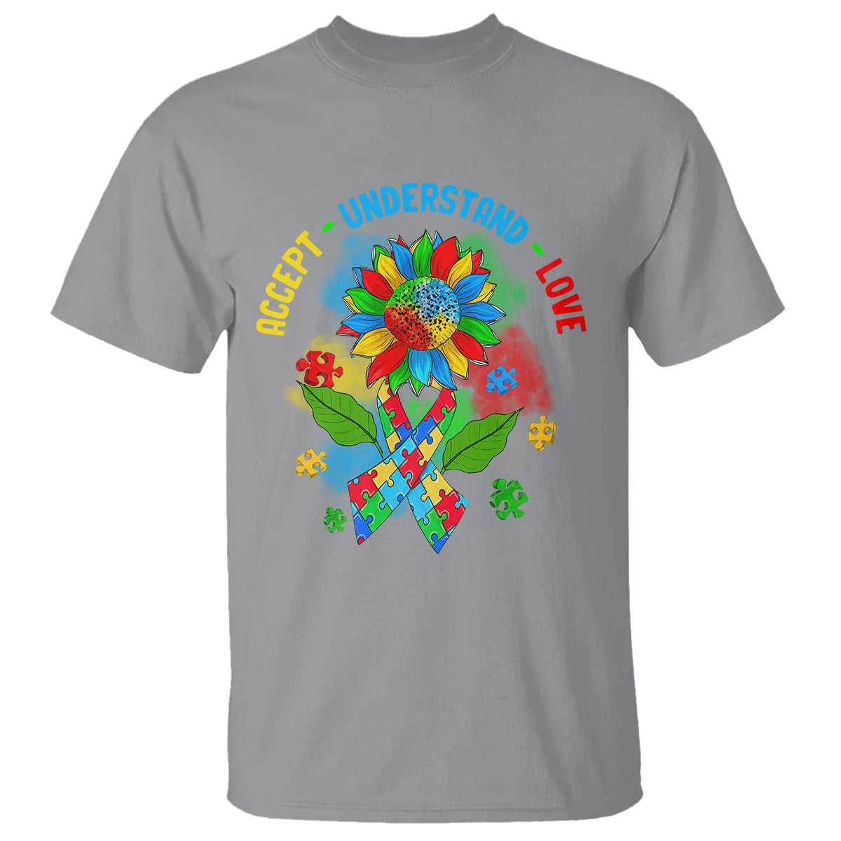 autism-awareness-t-shirt-accept-understand-love-rainbow-puzzle-sunflower