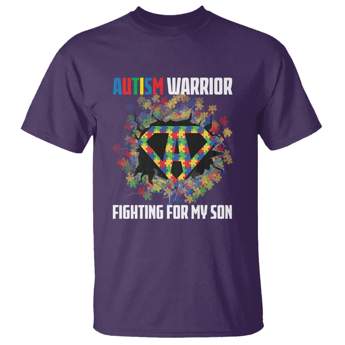 autism-warrior-fighting-for-my-son-mom-dad-parents-t-shirt