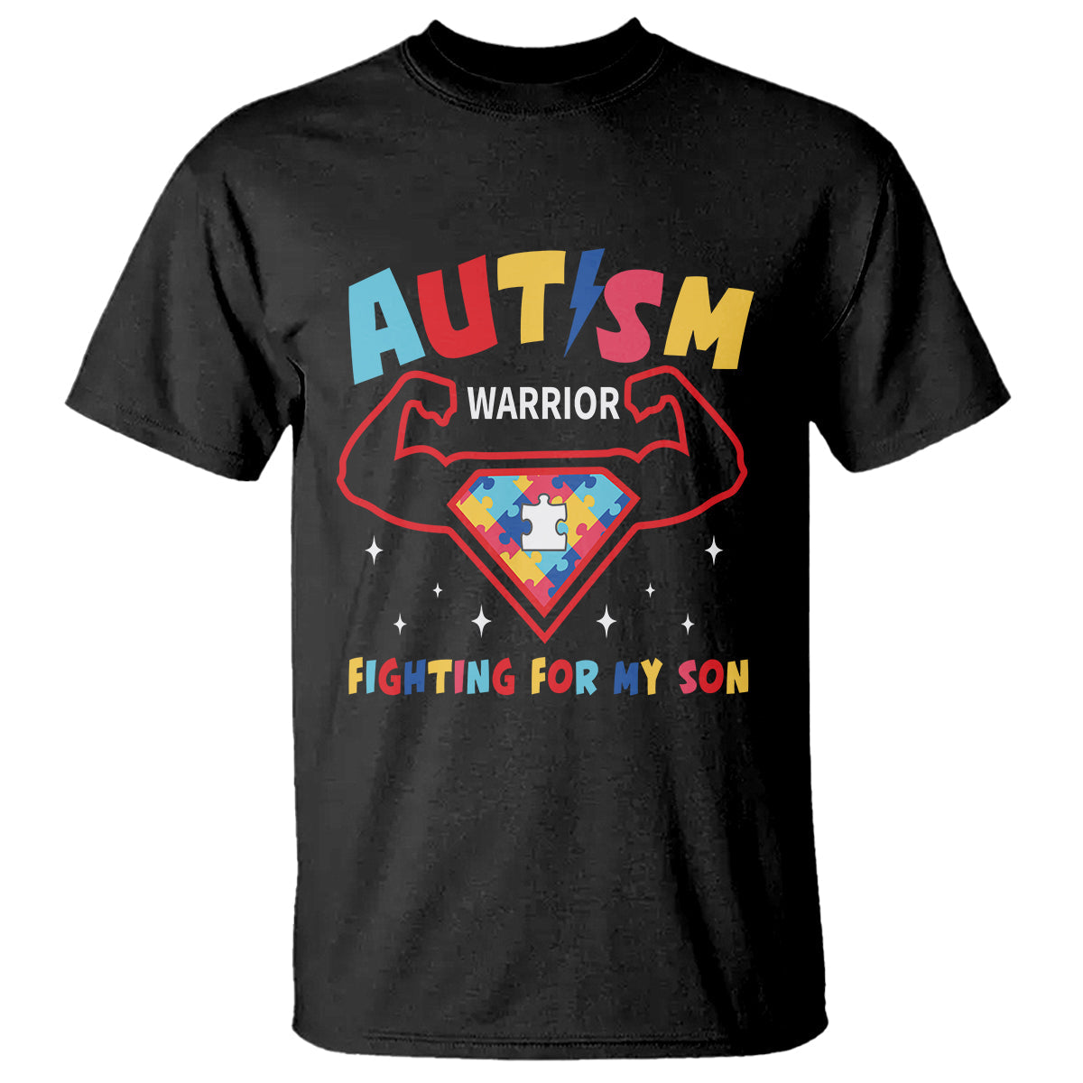autism-warrior-superhero-fighting-for-my-son-mom-dad-parents-t-shirt