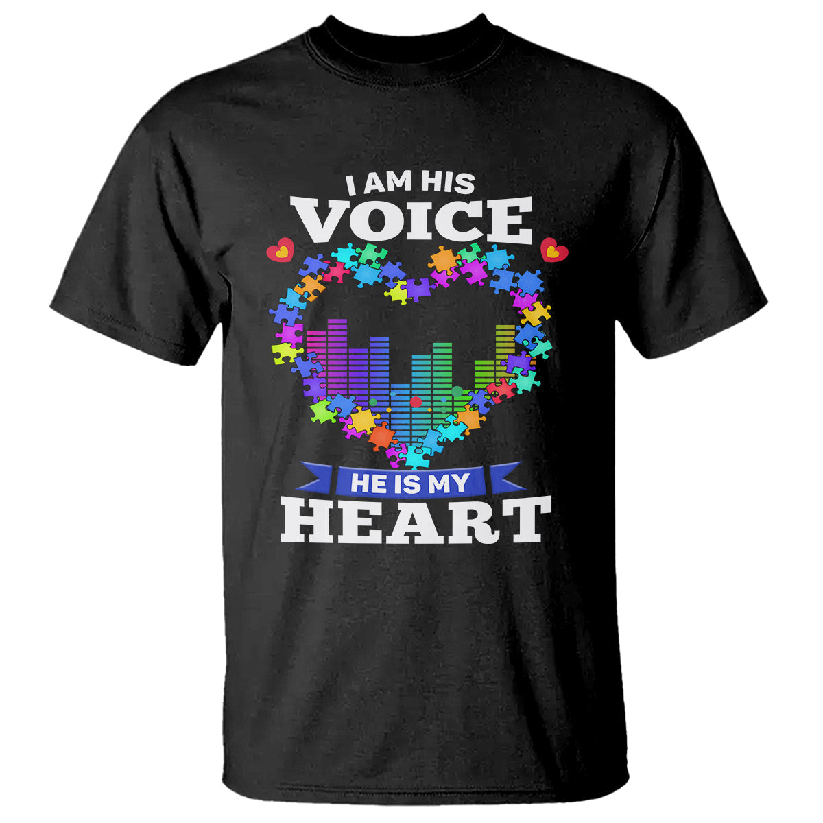autism-awareness-t-shirt-i-am-his-voice-he-is-my-heart-mom-dad-parents-support