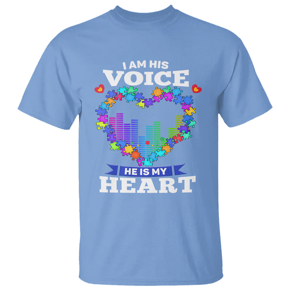 autism-awareness-t-shirt-i-am-his-voice-he-is-my-heart-mom-dad-parents-support