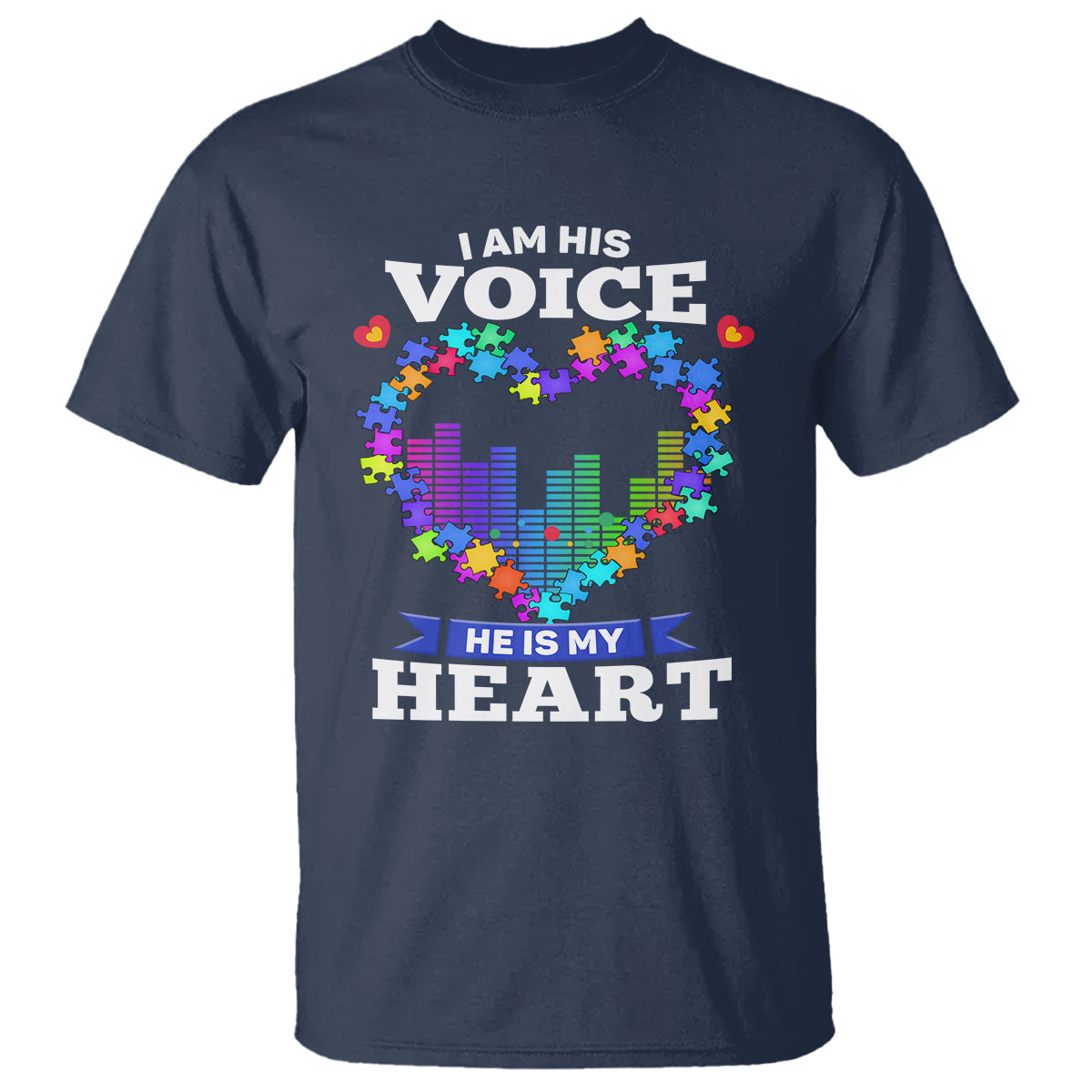 autism-awareness-t-shirt-i-am-his-voice-he-is-my-heart-mom-dad-parents-support