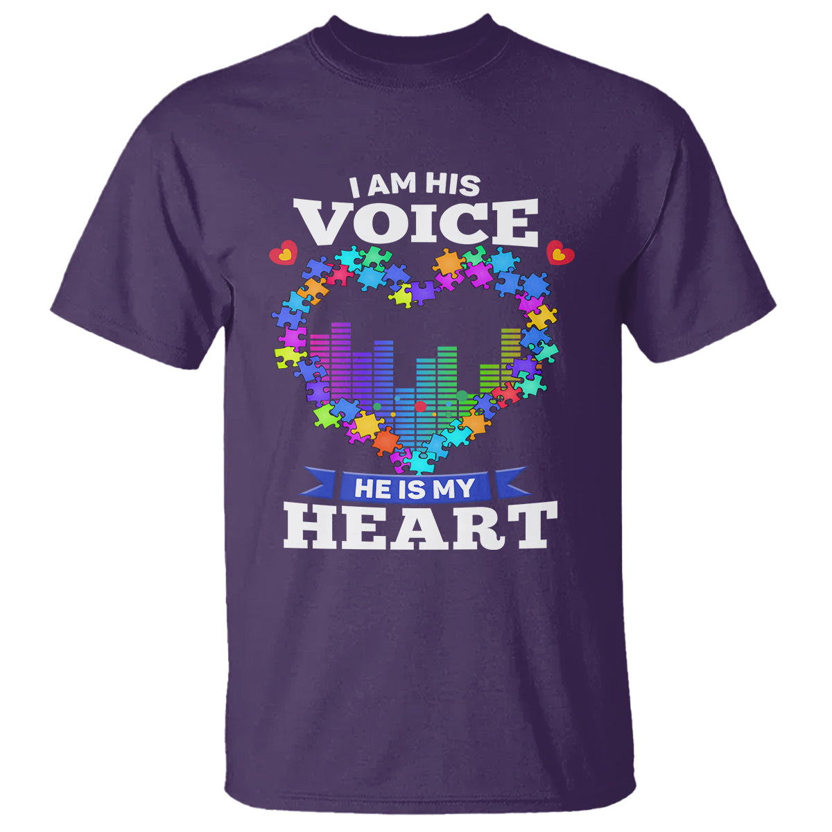 autism-awareness-t-shirt-i-am-his-voice-he-is-my-heart-mom-dad-parents-support