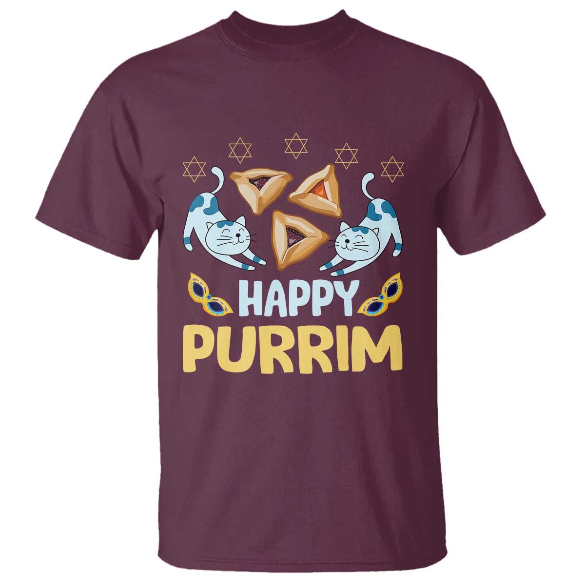 purim-cat-t-shirt-happy-purrim-hamantash-jewish-star-of-david