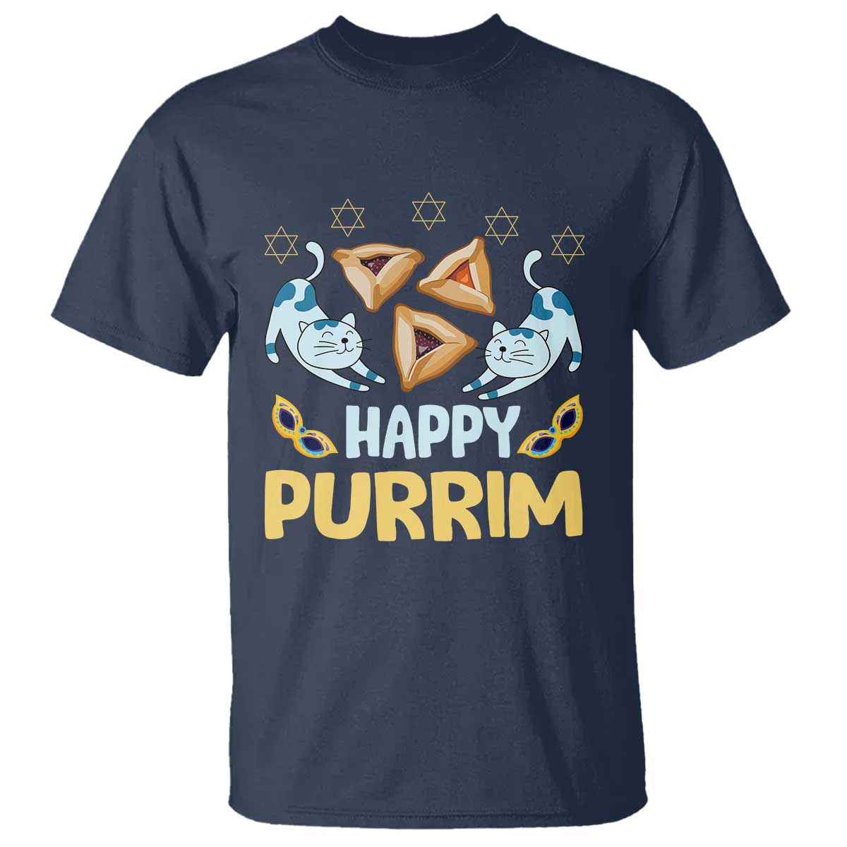 purim-cat-t-shirt-happy-purrim-hamantash-jewish-star-of-david