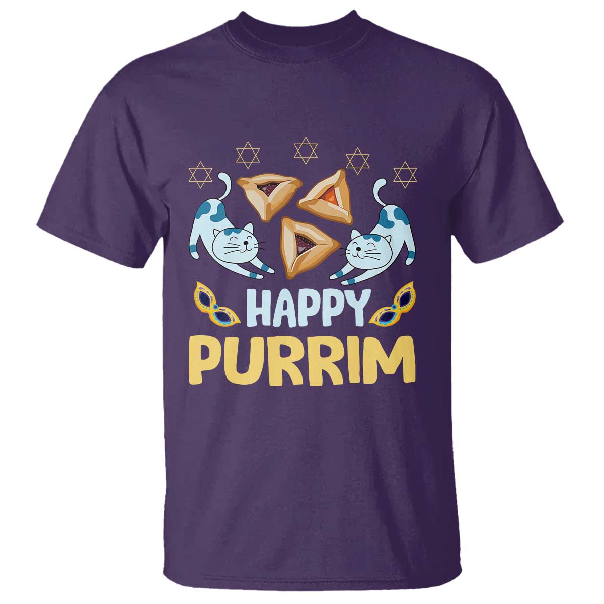 purim-cat-t-shirt-happy-purrim-hamantash-jewish-star-of-david