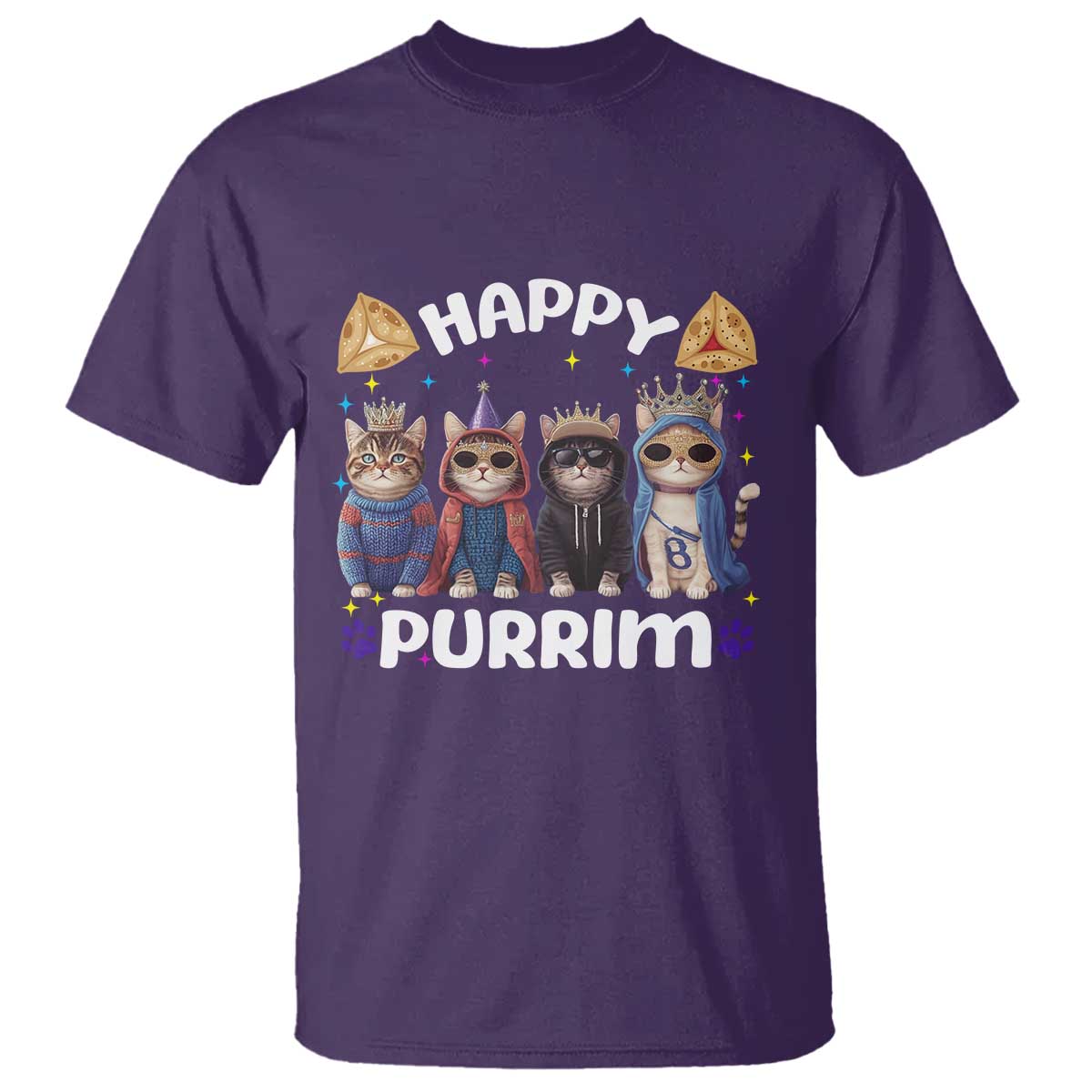 purim-cat-t-shirt-happy-purrim-hamantash-cute-cat-costume