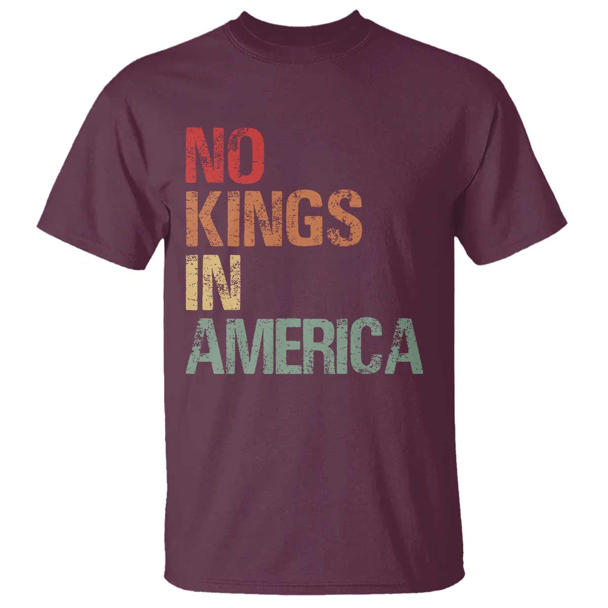 retro-no-kings-in-america-t-shirt