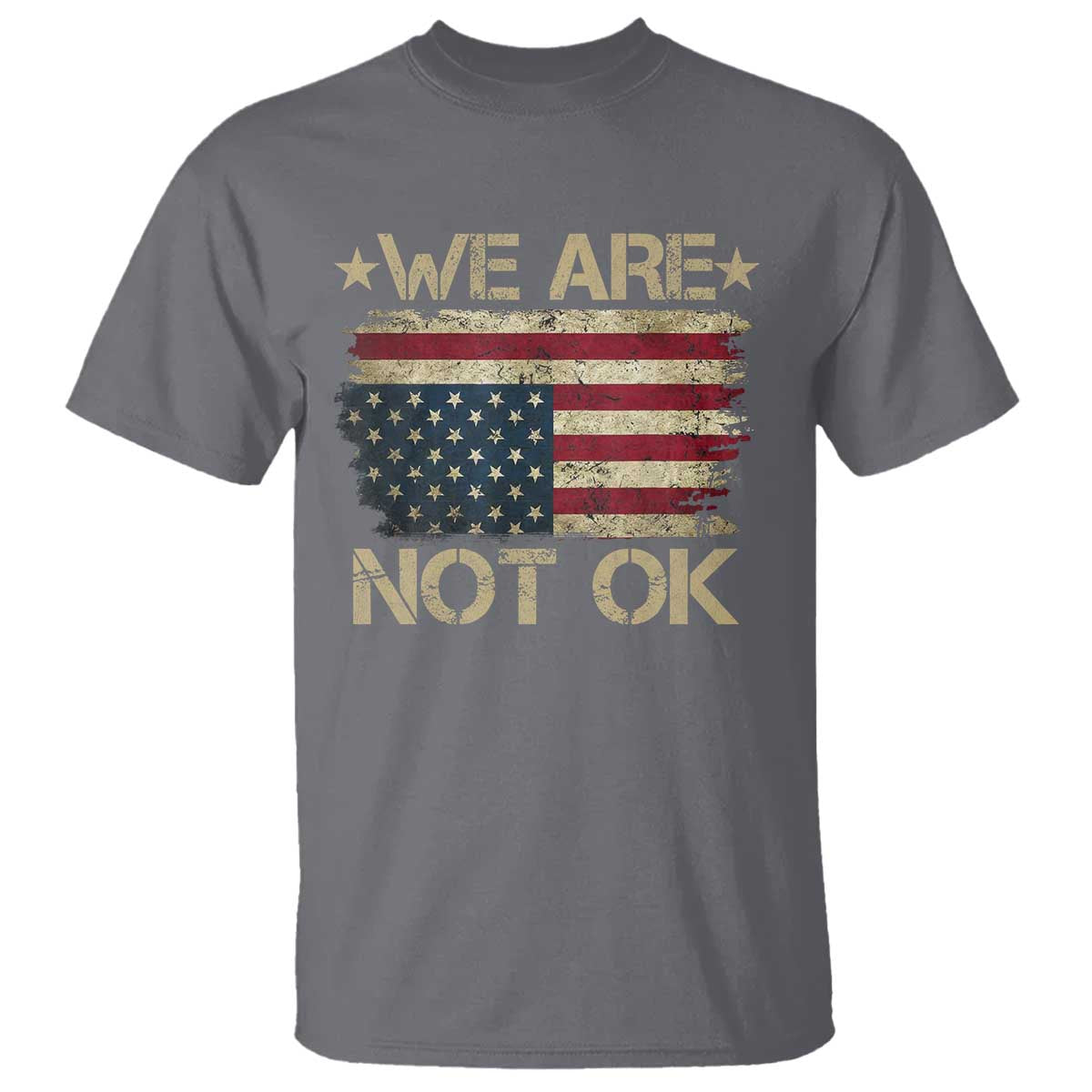 we-are-not-ok-american-flag-upside-down-t-shirt