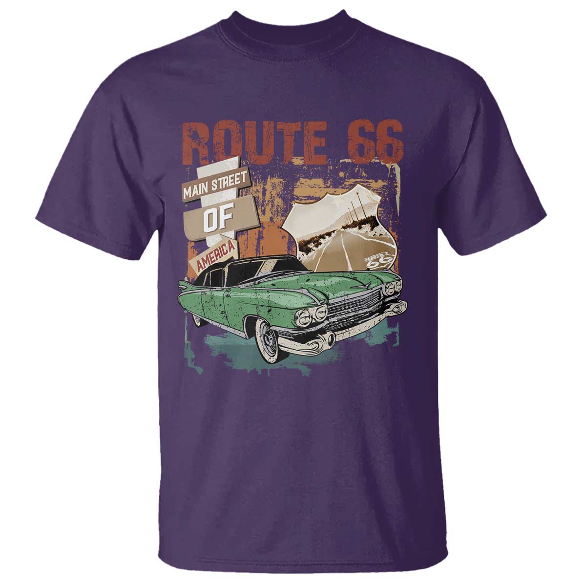 historic-route-66-highway-t-shirt-main-street-of-america-vintage-car