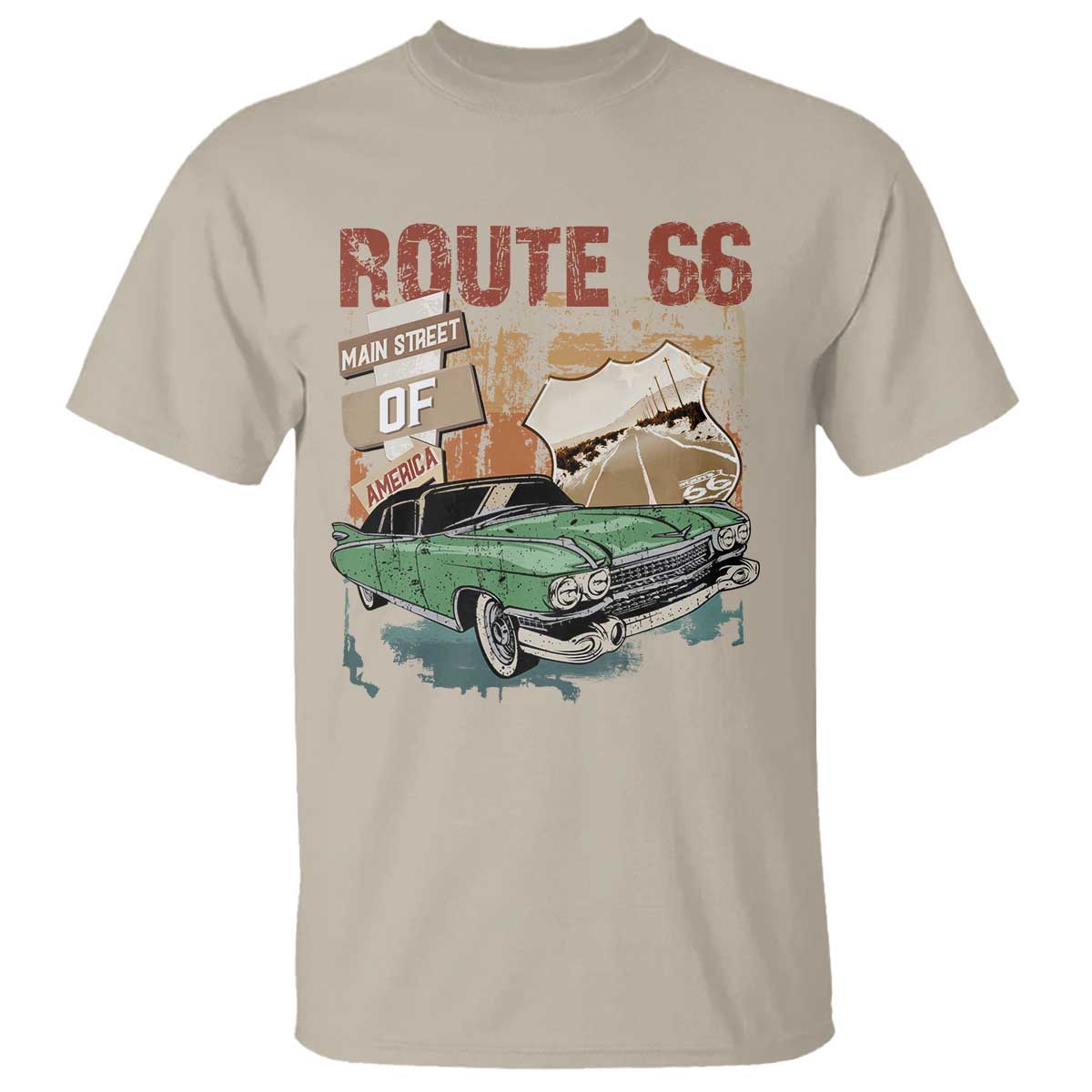 historic-route-66-highway-t-shirt-main-street-of-america-vintage-car