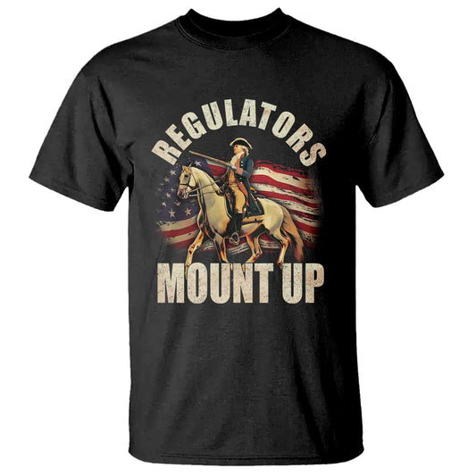 funny-george-washington-t-shirt-regulators-mount-up-riding-horse-4th-of-july
